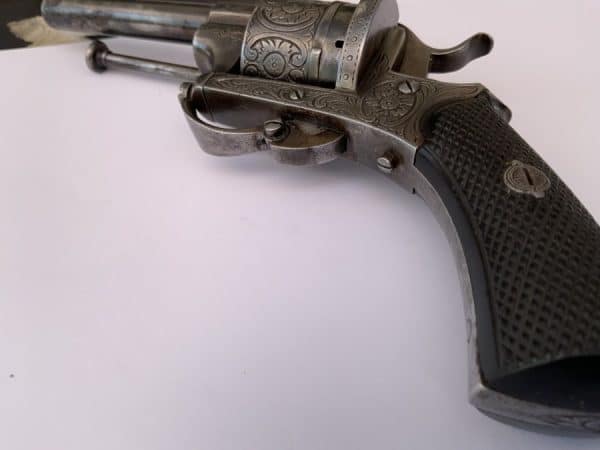 Revolver pin fire double action pocket sized Antique Guns 15
