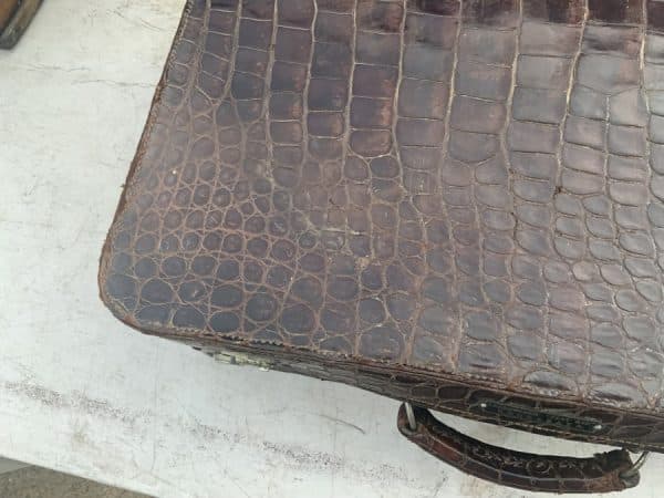 Crocodile suit case Mans/Woman’s Vintage 7