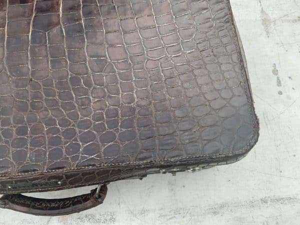 Crocodile suit case Mans/Woman’s Vintage 9