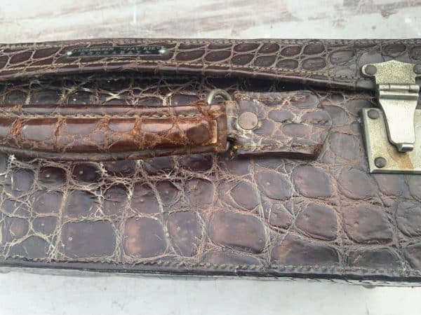 Crocodile suit case Mans/Woman’s Vintage 12