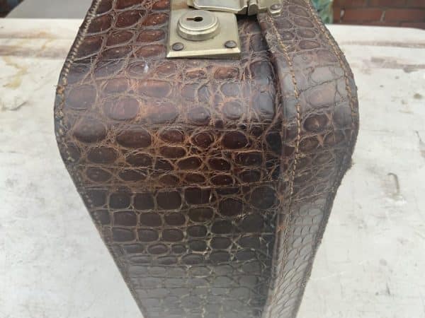 Crocodile suit case Mans/Woman’s Vintage 16