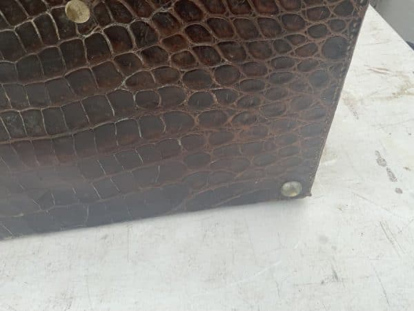 Crocodile suit case Mans/Woman’s Vintage 20