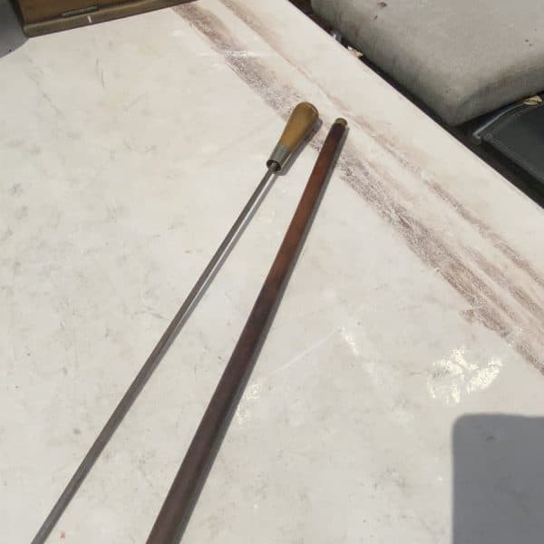 Horned gentleman’s walking stick sword stick - Image 14
