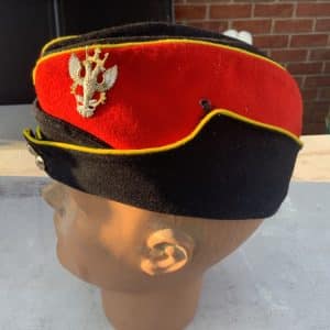 British Hussars peaked cap and Badge Military & War Antiques