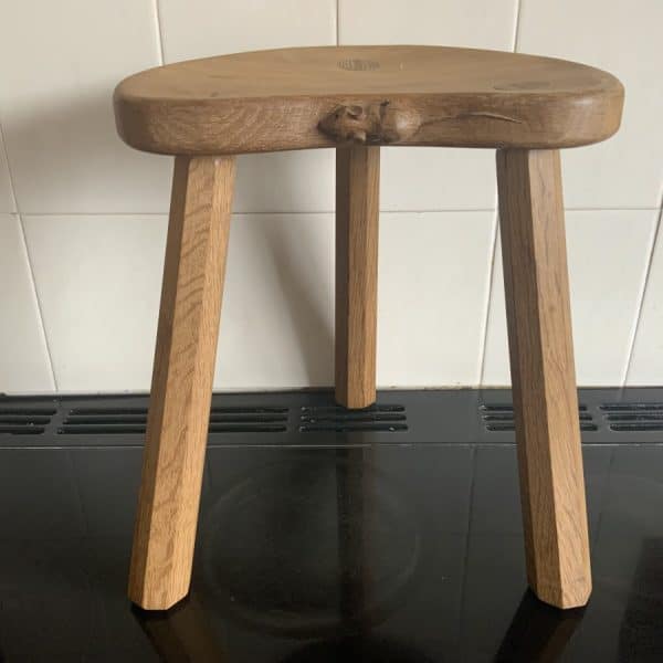 SOLD Robert Thomson Mouse-man Stool Antique Furniture 3