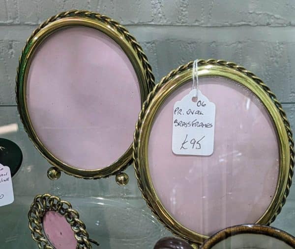 Pair Brass Frames