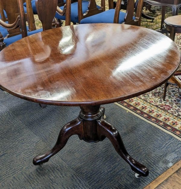 Tilt Top Dining Table Antique Mahogany Furniture Miscellaneous 3