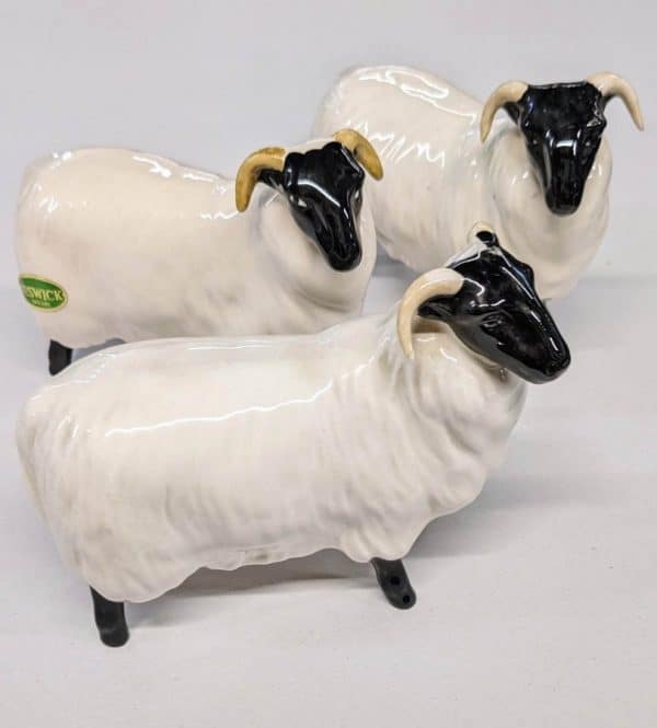 Beswick Black Faced Rams China Animals Miscellaneous 4