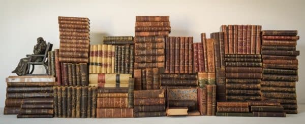 Large Collection of 147 Antique Books books Antique Furniture 12