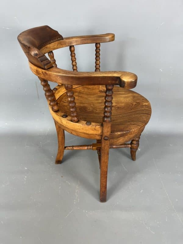 Late 19th Century Bobbin Desk Chair Bobbin Chair Antique Chairs 10