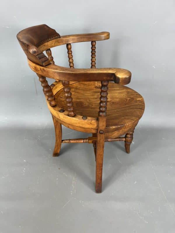 Late 19th Century Bobbin Desk Chair - Image 8