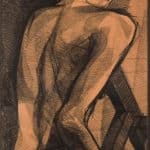 Large Stylised Life Drawing of a Lady Miscellaneous