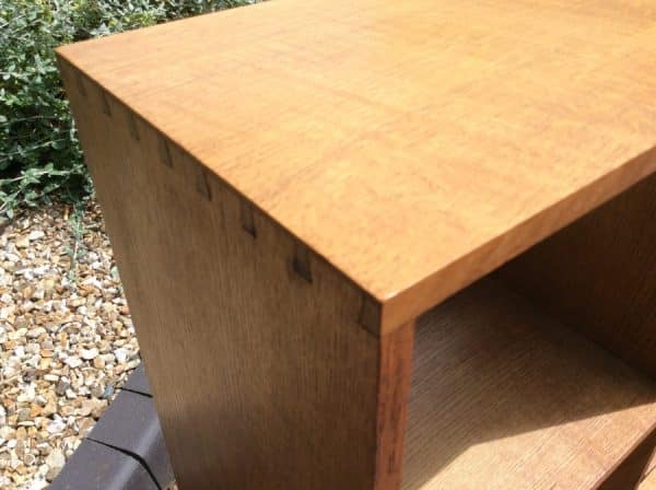 Arts & Crafts Cotswold School Long Oak Bookcase - Image 5