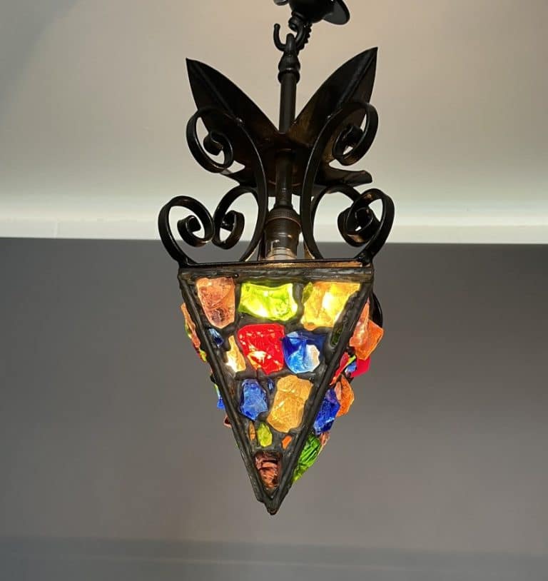 Mid Century Peter Marsh Ceiling Lantern c1950's