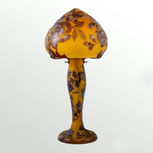 After Gallé – Big Large Mushroom Lamp Antqiue Art Antique Art 4