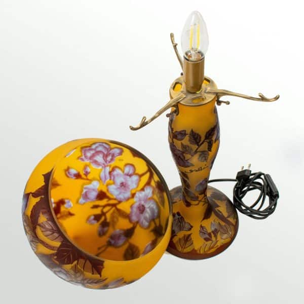 After Gallé – Big Large Mushroom Lamp Antqiue Art Antique Art 5