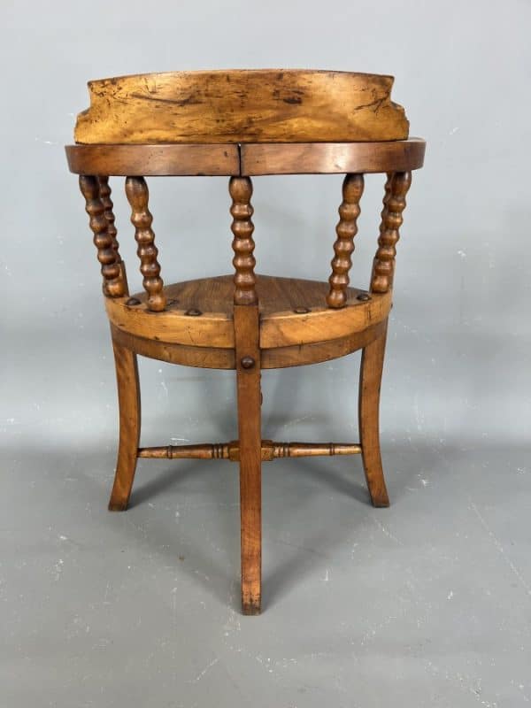 Late 19th Century Bobbin Desk Chair Bobbin Chair Antique Chairs 6