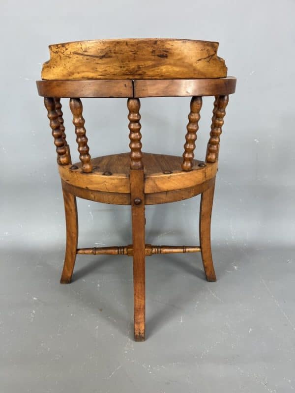 Late 19th Century Bobbin Desk Chair - Image 4