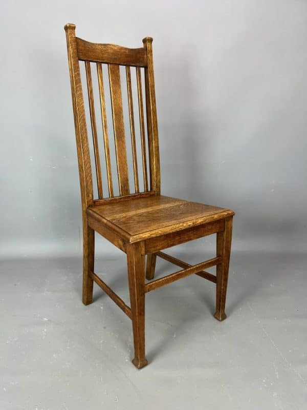 Set of Six Liberty Arts & Crafts Dining Chairs c1900 - Image 4