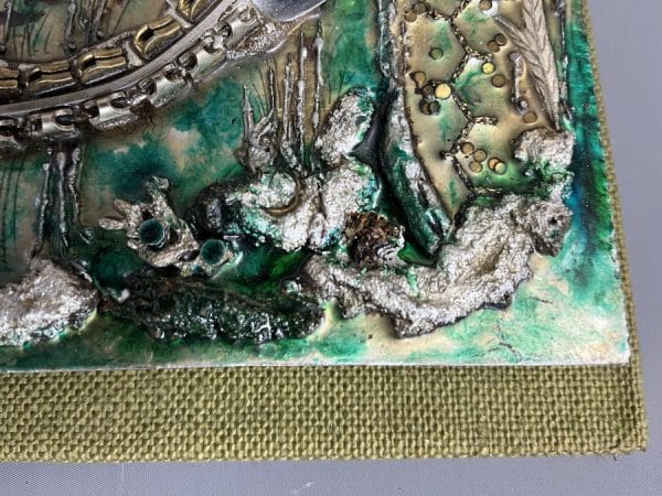 Mid Century Wall Sculpture by Elizabeth Lewis - Image 3