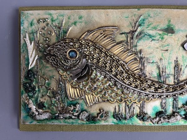 Mid Century Wall Sculpture by Elizabeth Lewis - Image 4