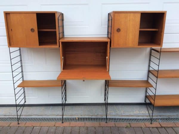 Mid Century Modular Shelving by Brianco 1960’s Brianco Antique Bureau 9