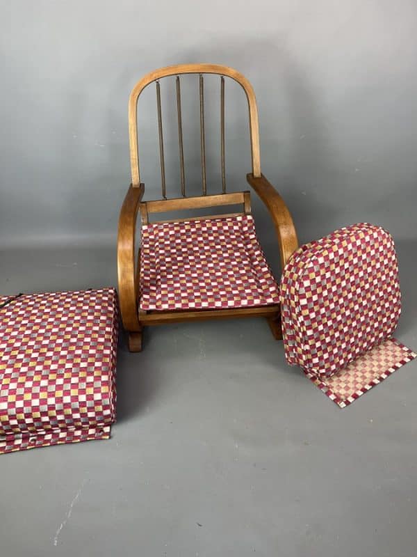 Pair of Art Deco Armchairs c1930’s armchair Antique Chairs 9