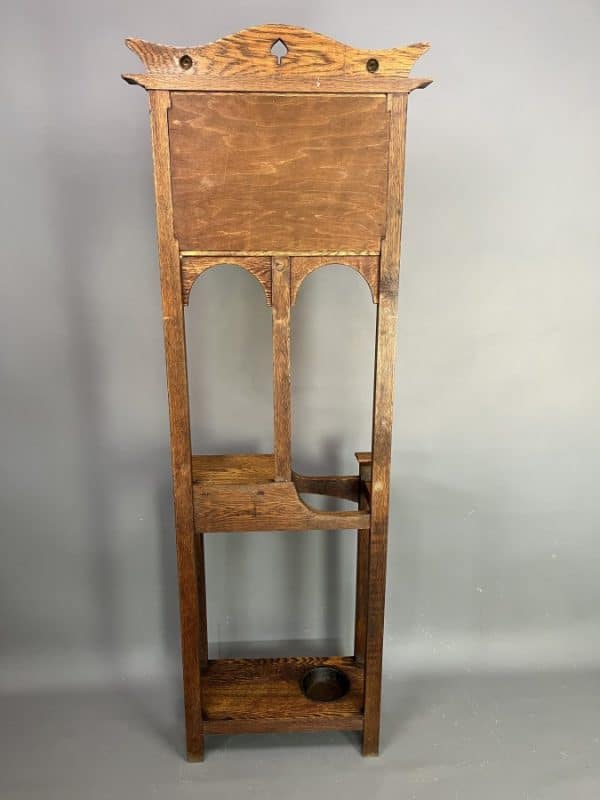 Arts & Crafts Hallstand c1900 - Image 5