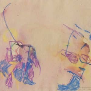 Expressionist Painting in Crayon Miscellaneous