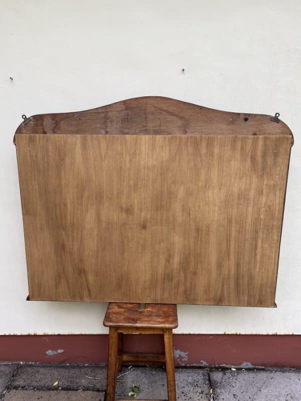 Large Arts & Crafts Oak Overmantle Mirror c1900 - Image 8