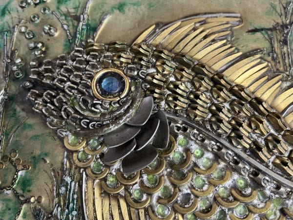Mid Century Wall Sculpture by Elizabeth Lewis - Image 2