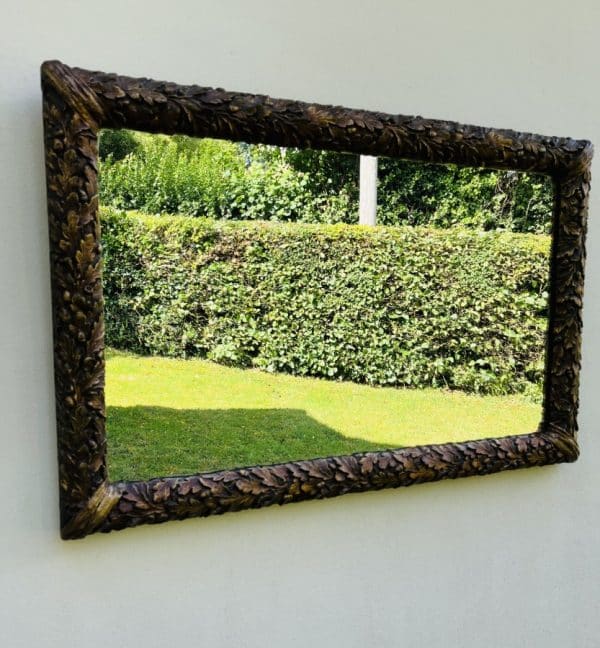 Late Victorian Cushion Framed Wall Mirror - Image 7