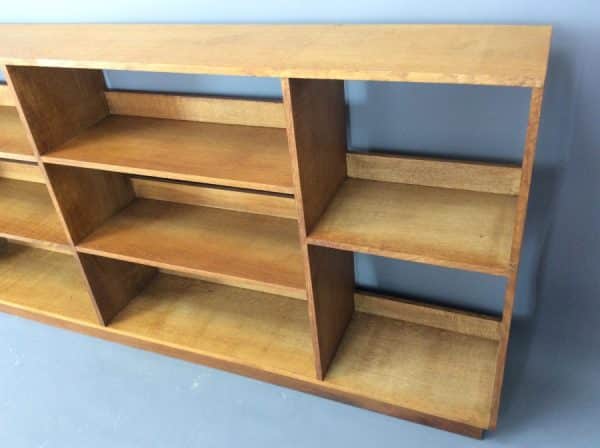 Arts & Crafts Cotswold School Long Oak Bookcase bookcase Antique Bookcases 5