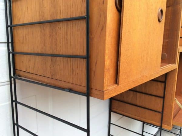 Mid Century Modular Shelving by Brianco 1960’s Brianco Antique Bureau 14