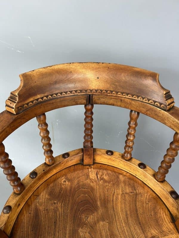 Late 19th Century Bobbin Desk Chair Bobbin Chair Antique Chairs 4