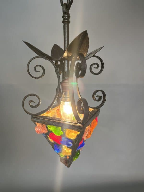 Mid Century Peter Marsh Ceiling Lantern c1950’s Ceiling Light Antique Lighting 9