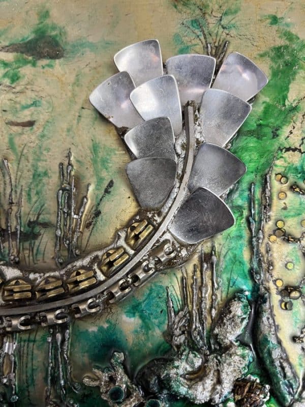 Mid Century Wall Sculpture by Elizabeth Lewis - Image 6