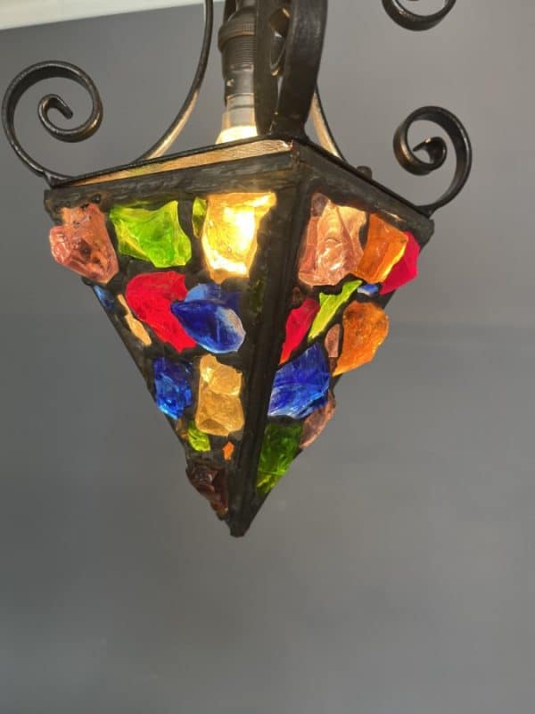 Mid Century Peter Marsh Ceiling Lantern c1950’s Ceiling Light Antique Lighting 8