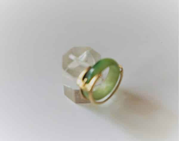 SALE – Vintage Jade type Buckle Ring – Boxed Boxed Vintage Dress Rings Antique Bracelets 10