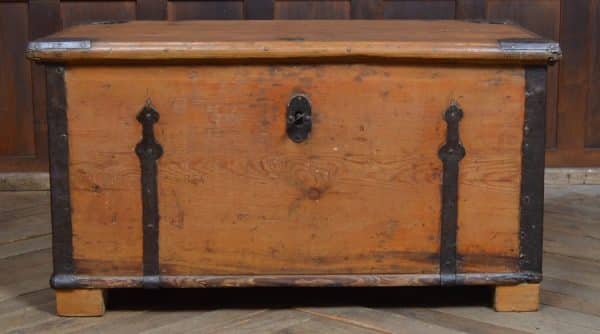 Victorian Pine Storage / Blanket Box SAI3044 Antique Boxes 3