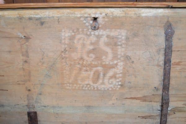 Victorian Pine Storage / Blanket Box SAI3044 Antique Boxes 12