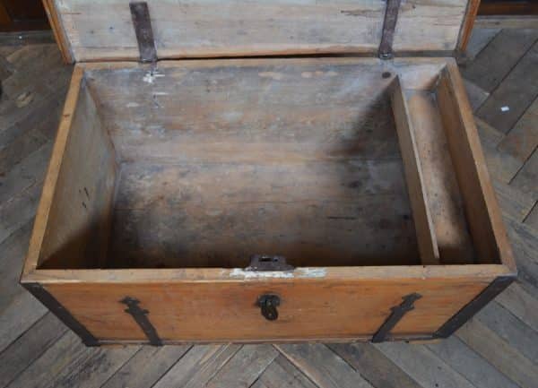 Victorian Pine Storage / Blanket Box SAI3044 Antique Boxes 11