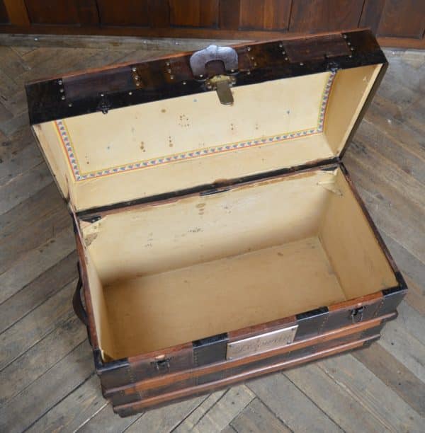 Pine Dome Top Trunk SAI3050 Antique Chests 14