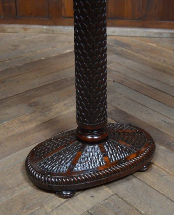 Victorian Oak Teapoy SAI3039 - Image 9