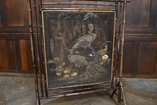 Edwardian Bamboo Fire Screen SAI3054 - Image 10