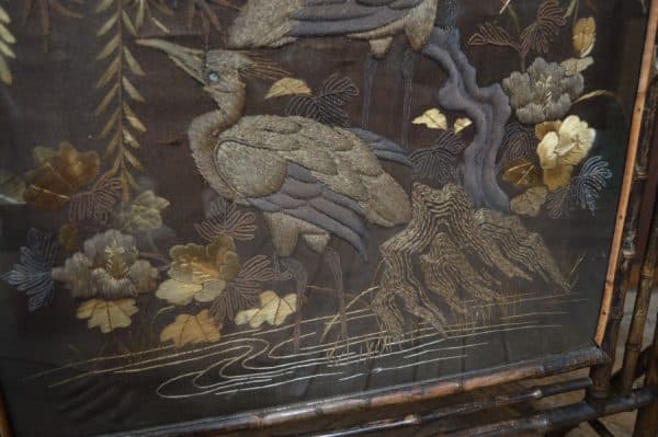 Edwardian Bamboo Fire Screen SAI3054 - Image 8