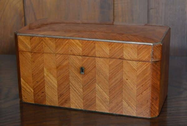 Satin Wood Tea Caddy SAI3057 Antique Boxes 3
