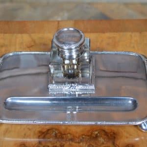 Epns Ink Well And Pen Tray SAI3007 Antique Silver