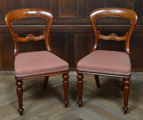 Pair Of Victorian Balloon Back Chairs SAI3058 Antique Chairs 3