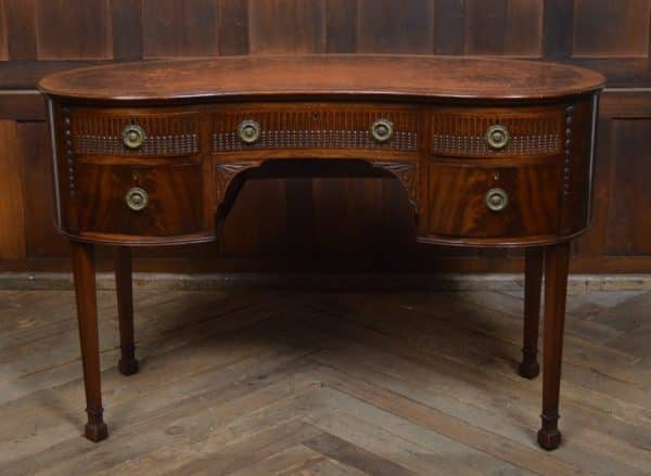 Edwardian Freestanding Kidney Shaped Desk SAI3017 Antique Desks 4